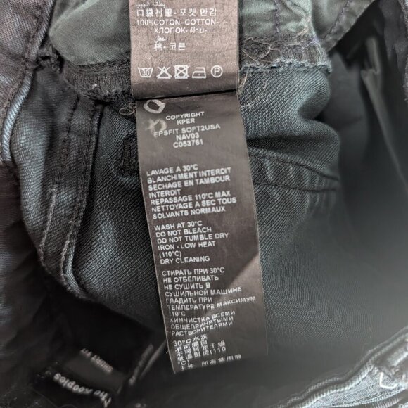 The Kooples | The Soft Denim Short Fit Skinny Jeans in Dark Navy - Picture 11 of 12